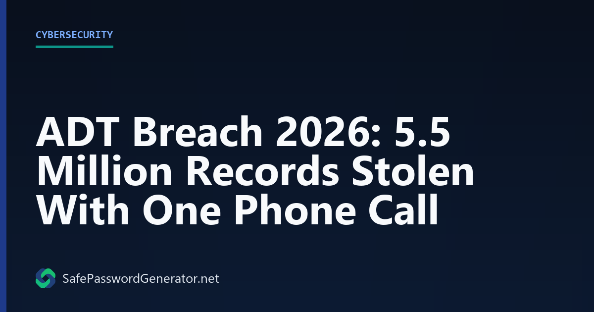 ADT breach 2026 exposed 5.5 million records via vishing attack