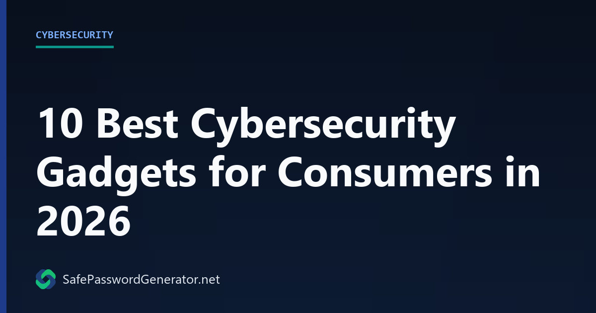 10 Best Cybersecurity Gadgets 2026: Expert Privacy Guide