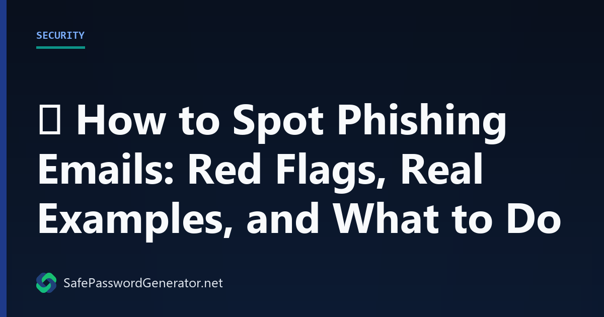 How to Spot Phishing Emails