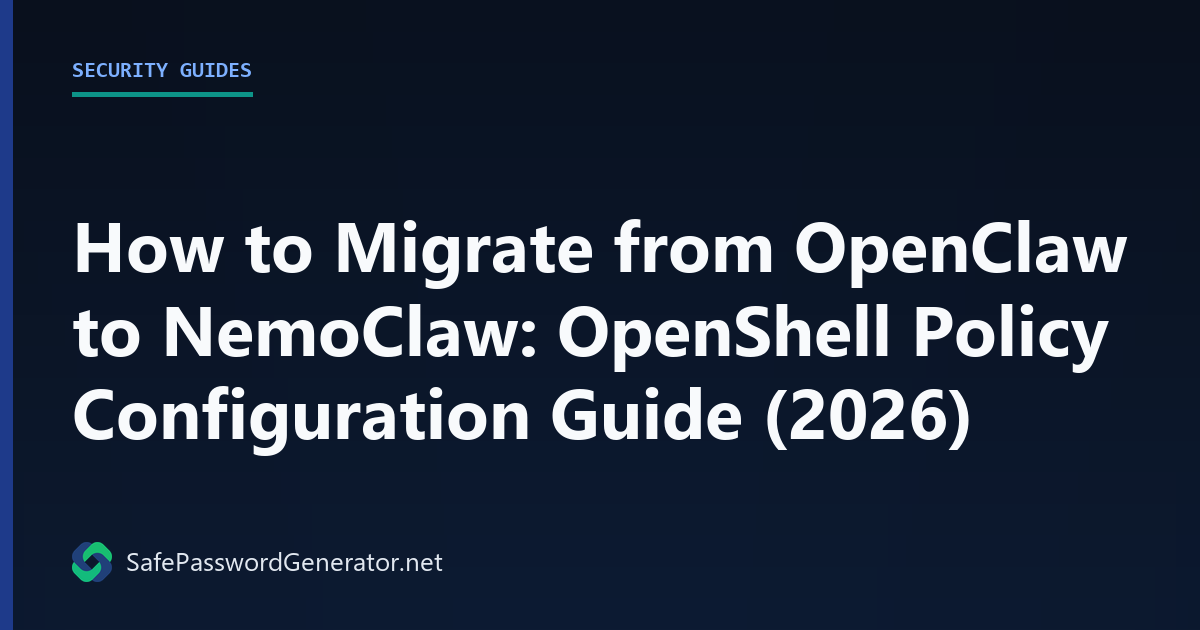 How to Migrate from OpenClaw to NemoClaw: OpenShell Policy Configuration Guide (2026)