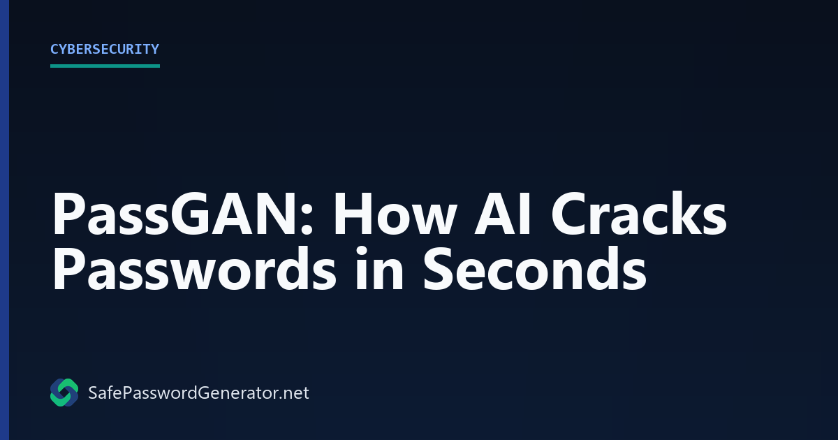 PassGAN: How AI Cracks Passwords in Seconds