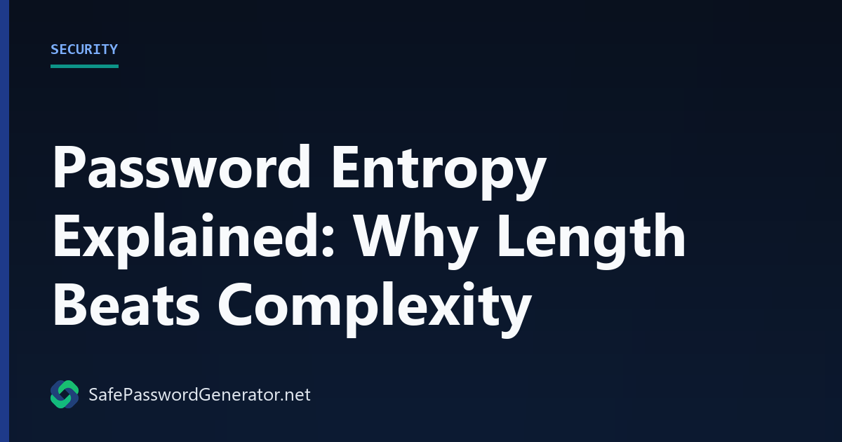 Password Entropy Explained