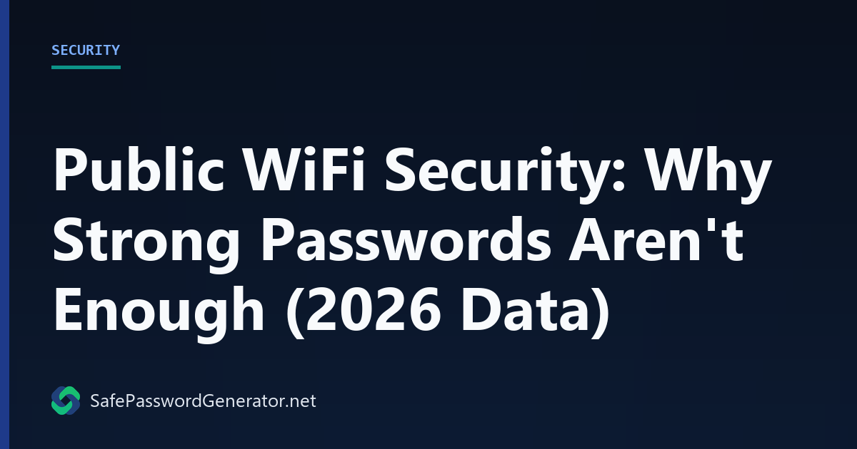 Public WiFi Security: Why Passwords Aren't Enough