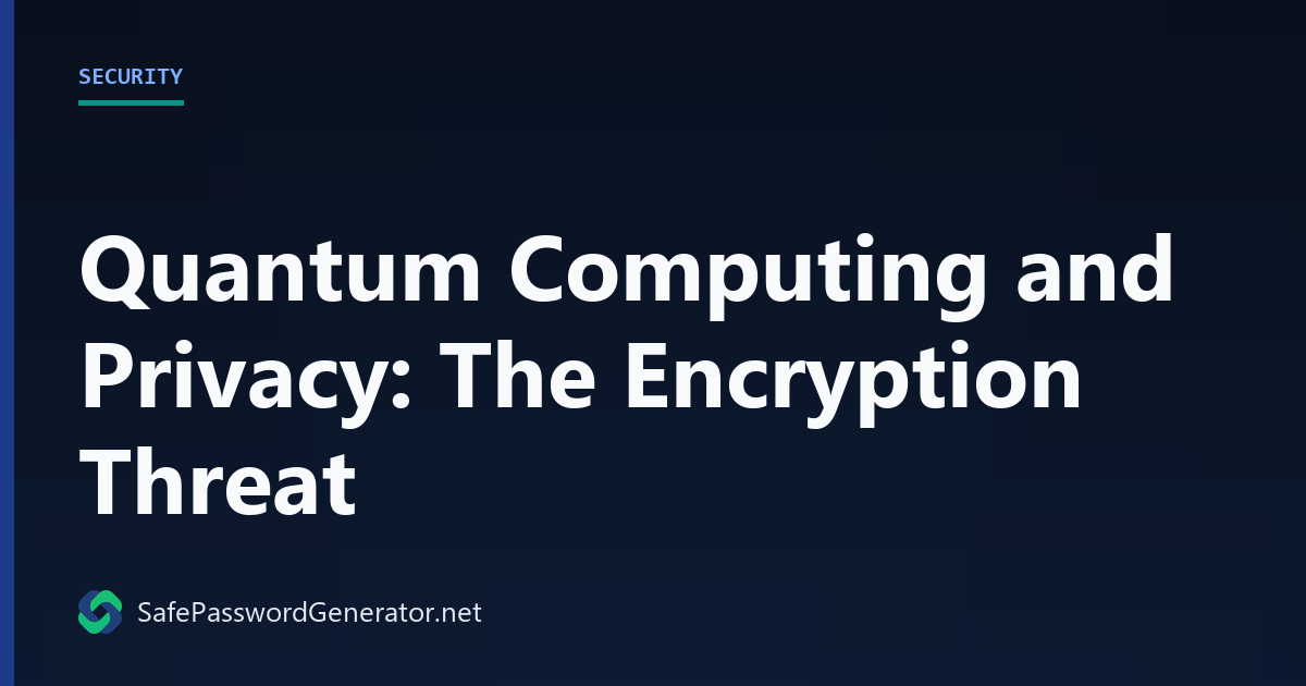 Quantum Computing Privacy Threat