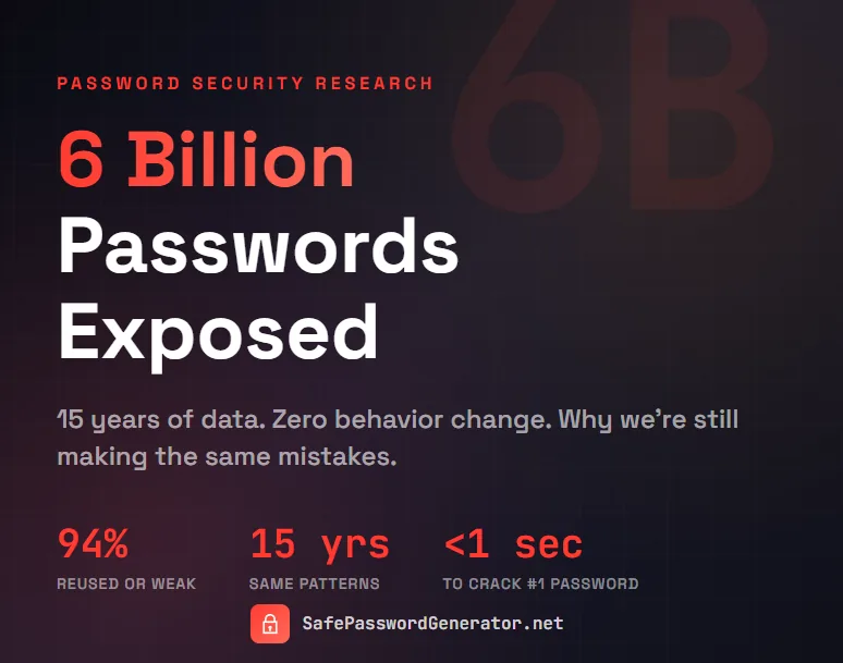 6 Billion Passwords Exposed: Why We Haven't Learned Anything in 15 Years