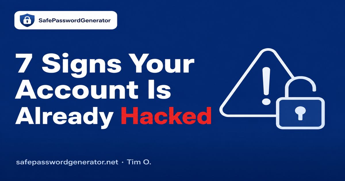 7 signs your account is already hacked