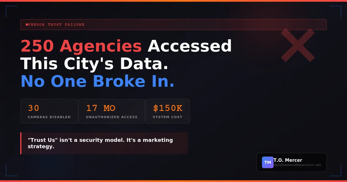 Mountain View Flock Safety breach 2026 - vendor trust failure