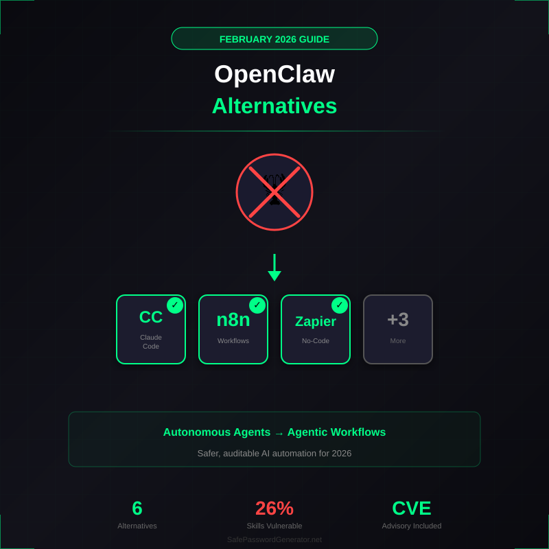 Best OpenClaw Alternatives in 2026: Safer AI Agents Compared